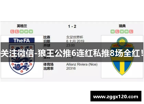 关注微信-狼王公推6连红私推8场全红！
